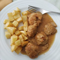 El cooksnap de Marta Gomez cuando hizo Albóndigas de soja texturizada.