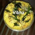 Vibha Vibha का कुकस्नैप जब उन्होंने बेसन का ढोकला(Besan ka Dhokla Recipe in Hindi) बनाया था।