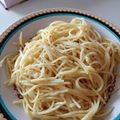 Cooksnap de Cael Horta quando cozinhou Macarrão alho e óleo.