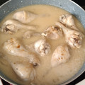 El cooksnap de Sandra cuando hizo Jamoncitos de pollo al vino 🍗.