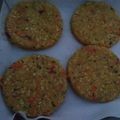 El cooksnap de Gabriela Valente cuando hizo Hamburguesas de garbanzos y zapallo.