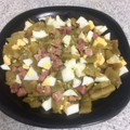 El cooksnap de Alicita cuando hizo Judías verdes con huevo duro y jamón.