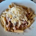 Cooksnap από Χατζάκης Σωκράτης στη συνταγή Μακαρονάδα αλά κρεμ με μπέικον και μανιτάρια