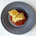 El cooksnap de InmaSM cuando hizo Bacalao a la Vizcaína con gratèn de bechamel y Almendras.