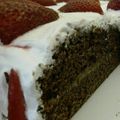 El cooksnap de Darío cuando hizo Torta de chocolate con frutillas y merengue suizo 😍😍😍.