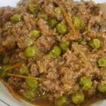 Khalida Misbah's cooksnap of when they made Qeema matar.