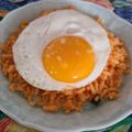 El cooksnap de Lena T cuando hizo Huevo sobre cama de arroz.