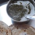 Gautami का कुकस्नैप जब उन्होंने पालक का साग (palak ka saag reicpe in Hindi) बनाया था।
