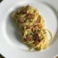 Cooksnap de Paulina quando cozinhou Esparguete com Presunto Crocante.