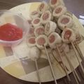 Cooksnap dari nsendahp untuk resep Sate sosis gulung