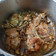 El cooksnap de Loli Morente cuando hizo Pollo con champiñones.