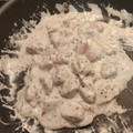 El cooksnap de Laura Fernández cuando hizo Solomillos de pollo en salsa de nata y mostaza con cous-cous.