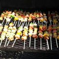 Maia's cooksnap of when they made Chicken Kabobs.