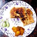 Shrabanti Banik 's cooksnap of when they made মোগলাই পরোটা (Mughlai paratha recipe in Bengali).