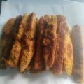 El cooksnap de Cristina Franck cuando hizo Keto - Papa fritas con berenjenas 🍆 y salsita picantonaNo pensé que quedarían tan ricas!!.