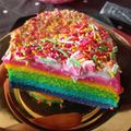 Cooksnap dari Yulli Wulandari untuk resep Steamed Rainbow Cake Ny. LiemAngken Keenan
