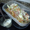 El cooksnap de Vanesa cuando hizo Ensalada china.