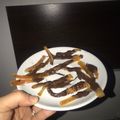 El cooksnap de Eve Armesto cuando hizo Cáscaras de naranja confitadas.