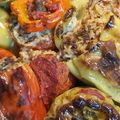 cchatzi's cooksnap of when they made 🍅 Ντομάτες και 🌶️ πιπεριές γεμιστές με κιμά μοσχαρίσιο.