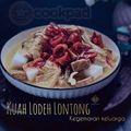 Cooksnap Aznie Khasri semasa beliau membuat Lontong dan Sambal Sotong.