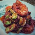 Cooksnap Ziana Chesaad semasa beliau membuat Sambal Tumis Udang Petai.