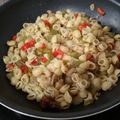 El cooksnap de kukiaroca cuando hizo Macarrones veganos con setas.