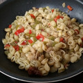 El cooksnap de kukiaroca cuando hizo Macarrones veganos con setas.