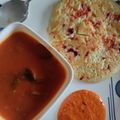 Laju Gehani's cooksnap of when they made Tomato Onion Mini Uttapam.