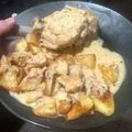 El cooksnap de Nilsa cuando hizo Pollo, crema, champi, papa.