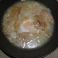 El cooksnap de Agata cuando hizo Sopa de ajo.