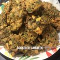 Ambreen Mehmood's cooksnap of when they made 💚Palak Pakora💚.