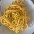 El cooksnap de Desirée Raposo de Oliveira cuando hizo Pasta de otoño🍂con salsa de zanahoria y gorgonzola.