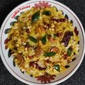 Sudha Banjara Vasani's cooksnap of when they made હેલ્થી પૌંવાનો ચેવડો(Non fried poha chevda in Gujarati).