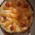 El cooksnap de Priscy Villanueva Aranguiz cuando hizo Tarta de duraznos y crema pastelera.