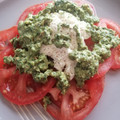 El cooksnap de katly cuando hizo Carpaccio de tomate con burrata.