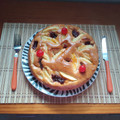 El cooksnap de Sandra cuando hizo Tarta de manzana rellena con mermelada de cerezas.