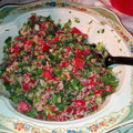 El cooksnap de Pato Cuevas cuando hizo Tabulé. Ensalada de perejil y trigo bulgur.