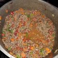 El cooksnap de Nicolás Curbelo cuando hizo Tuco con carne picada.