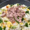 Cooksnap của Bòn Bon khi họ làm theo món Cơm chiên cá ngừ