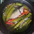 Cooksnap Airie semasa beliau membuat Bendi Masak Singgang.