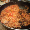 El cooksnap de Celia Laguna cuando hizo Paella de pollo fácil y rica de la Brigada Espartana.