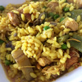 El cooksnap de Irene-Guirao cuando hizo Arroz amarillo con pollo.