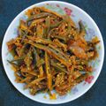 jaspreet kaur's cooksnap of when they made Masala bhindi (okra).