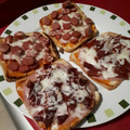 El cooksnap de Mari Mau cuando hizo Pizzas fáciles con pan de molde.