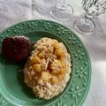 Cooksnap de Gislene Prazeres quando cozinhou Risoto de Gorgonzola com Pera.