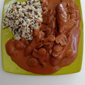 El cooksnap de Carol Salamero cuando hizo Solomillos de pollo al Málaga virgen.