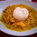 El cooksnap de Veronica Garest cuando hizo Pollo al curry con nata.