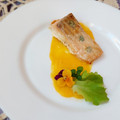 il Chemamma quando ha preparato Trancio di salmone al lardo su crema di zucca