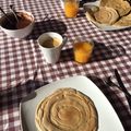 El cooksnap de Laura Cotter cuando hizo Crepes fit con "Nutella" casera.