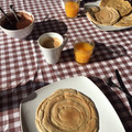 El cooksnap de Laura Cotter cuando hizo Crepes fit con "Nutella" casera.